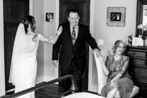 Bride dad wedding moment crying