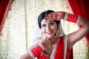 Henna Indian bride Portrait