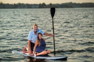 couple on paddleboard