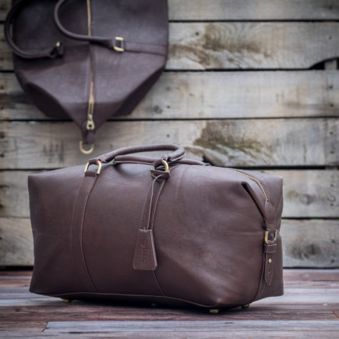 brown leather bag product