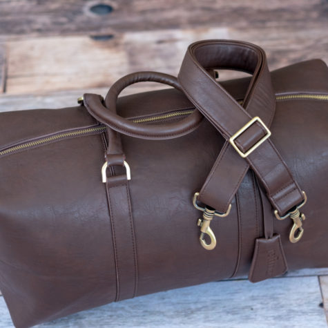 brown leather bag product