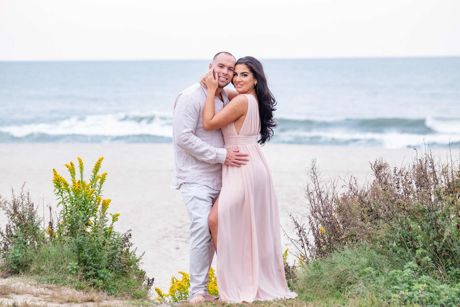 Beach cliff photoshoot