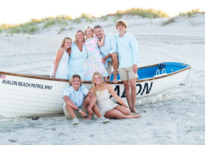 Avalon NJ Family beach portrait