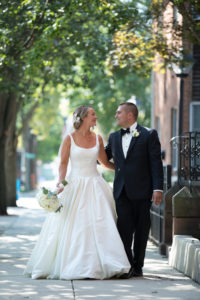 Bride and groom street