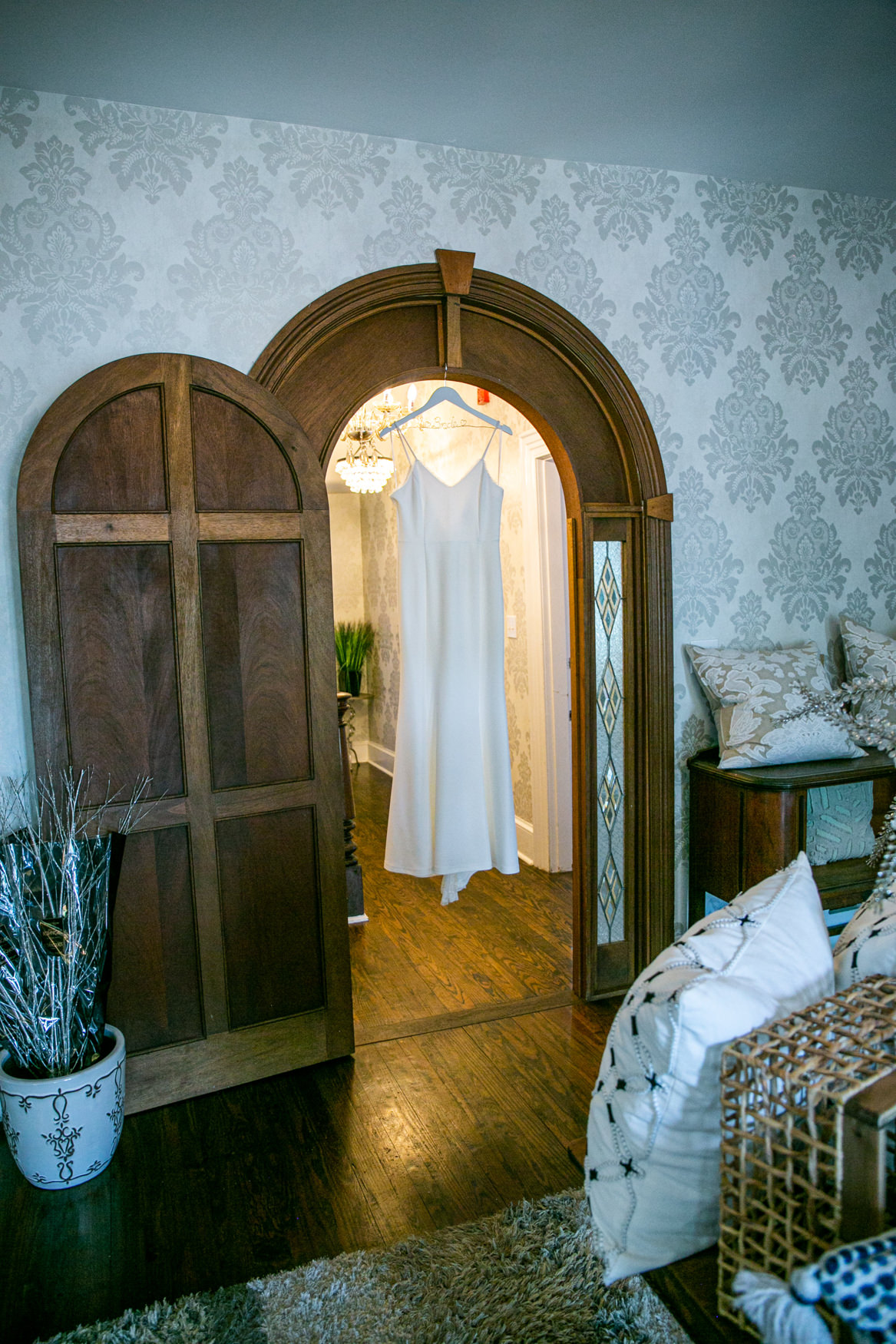 wedding dress bed and breakfast