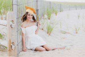 senior beach photoshoot