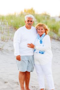 beach couple portrait