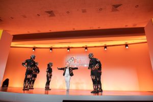 Corporate event stage introduction