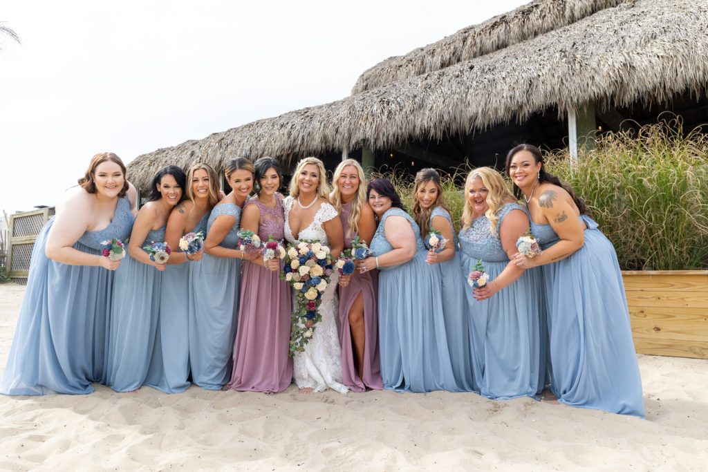 Beach haven wedding bridesmaids