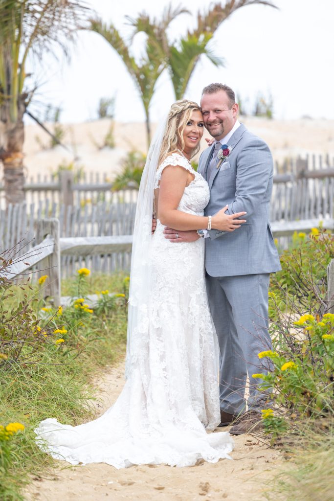 Sea Shell resort bride and groom