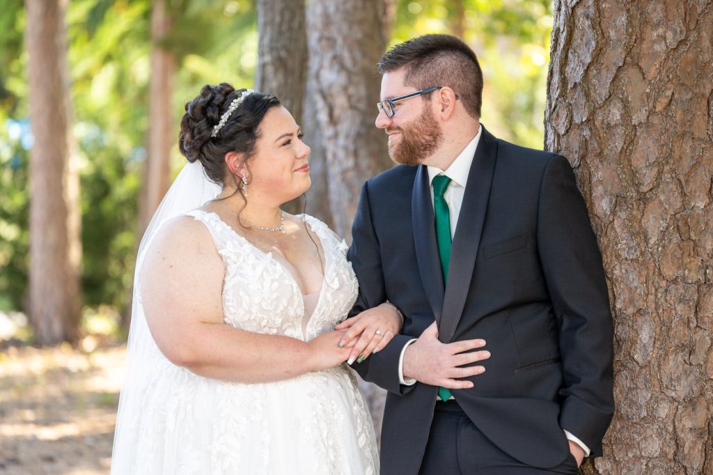 Bride and groom traditional portrait