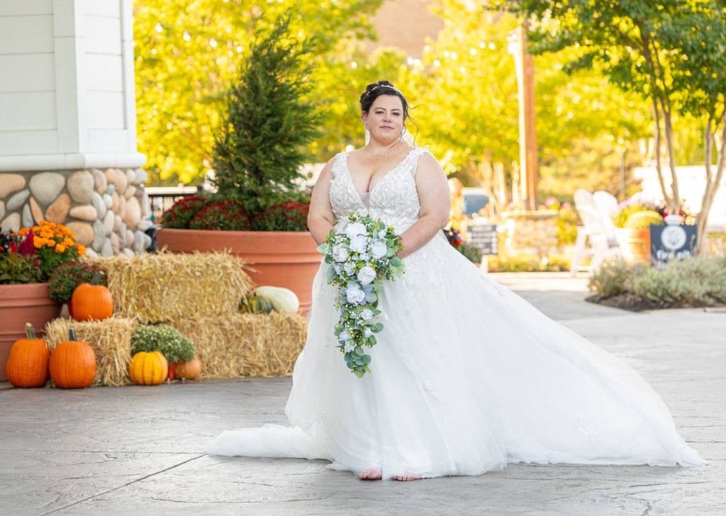 Bride portrait Fall Mainland NJ 