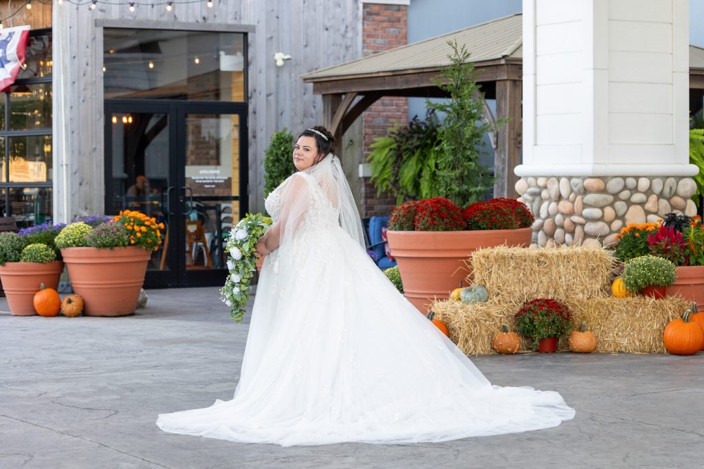 Bride portrait Fall Mainland NJ 