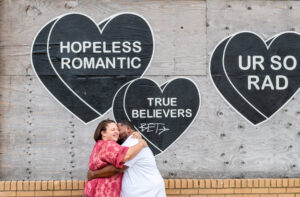 couple engaged in asbury park nj