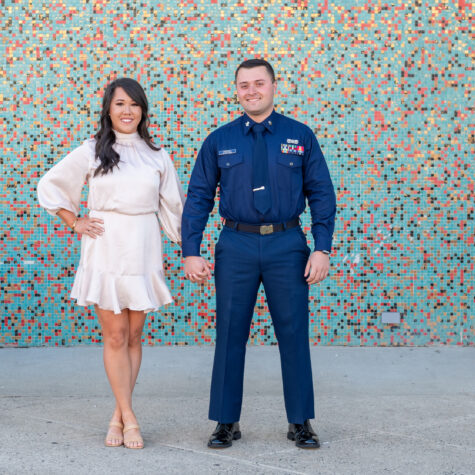 couple engaged in asbury park nj