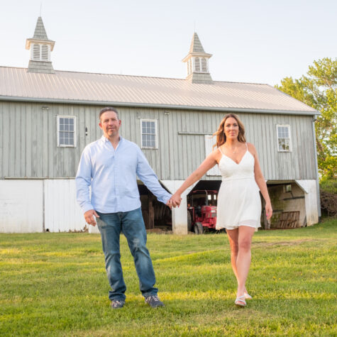 couple on farm engagement