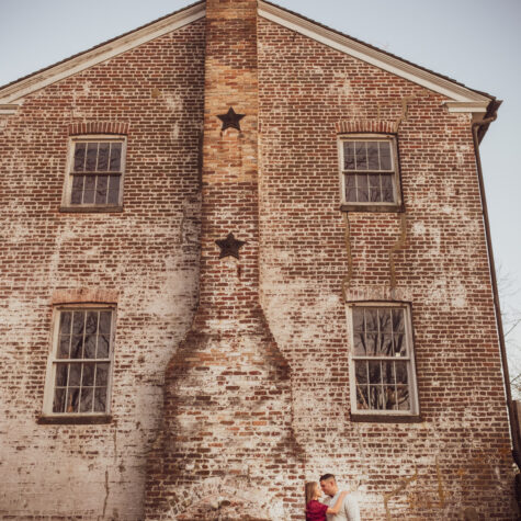 Historic allaire village couples portrait