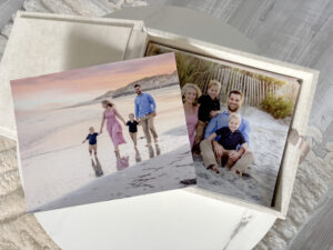 Photo box for coffee table