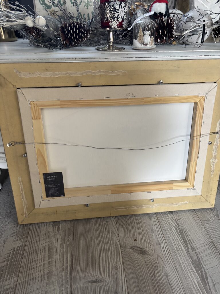 custom framed fine art canvas