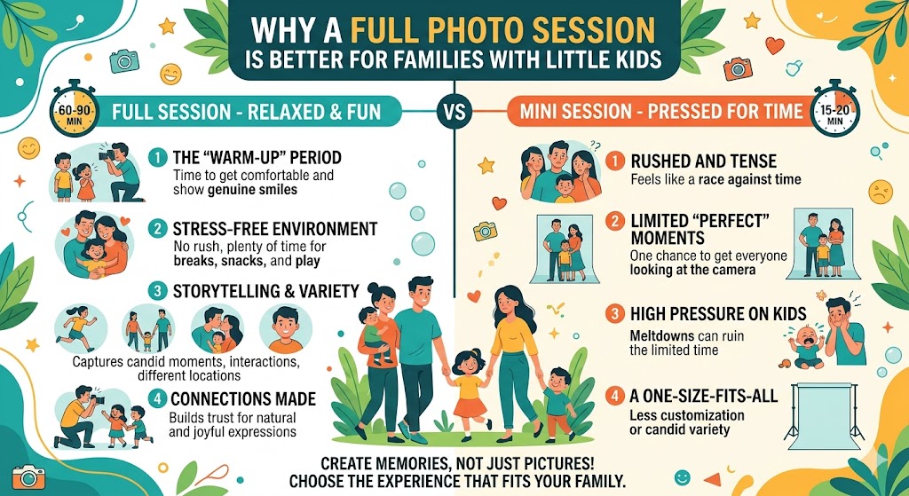 Mini vs full session infographic