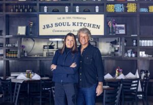 Jon BonJovi and Dorthea in the JBJ Soul Kitchen